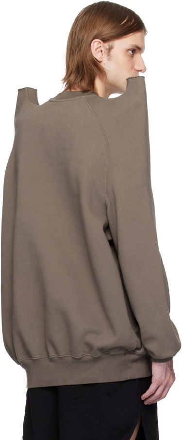 Pleteni pulover Rick Owens Rick Owens DRKSHDW Hollywood Tecsweat Sweatshirt Rjava | DU01E3272 F, 2