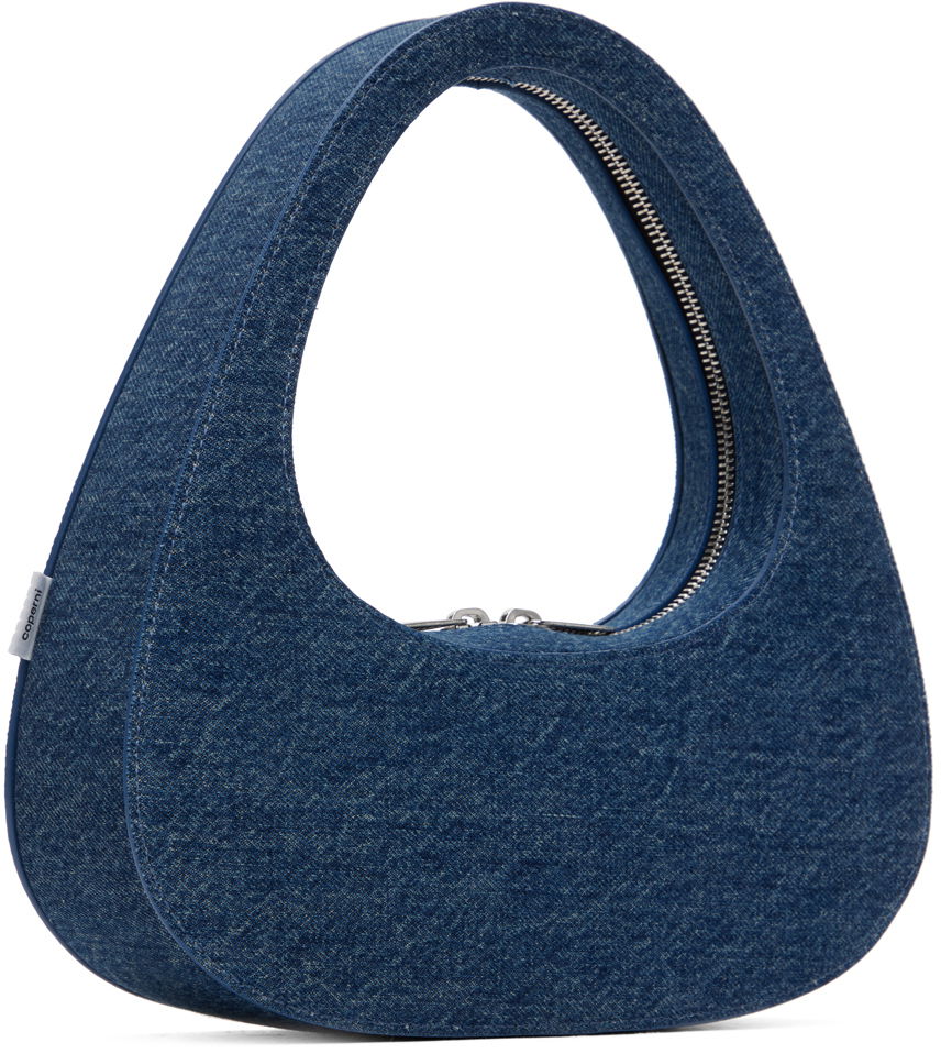 Torbica Coperni Coperni Denim Baguette Swipe Bag Modra | COPBA04252, 1