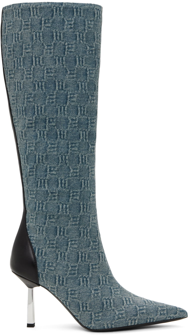 Oblačila MISBHV MISBHV Sasha Denim Knee-High Boots Modra | 240BW931