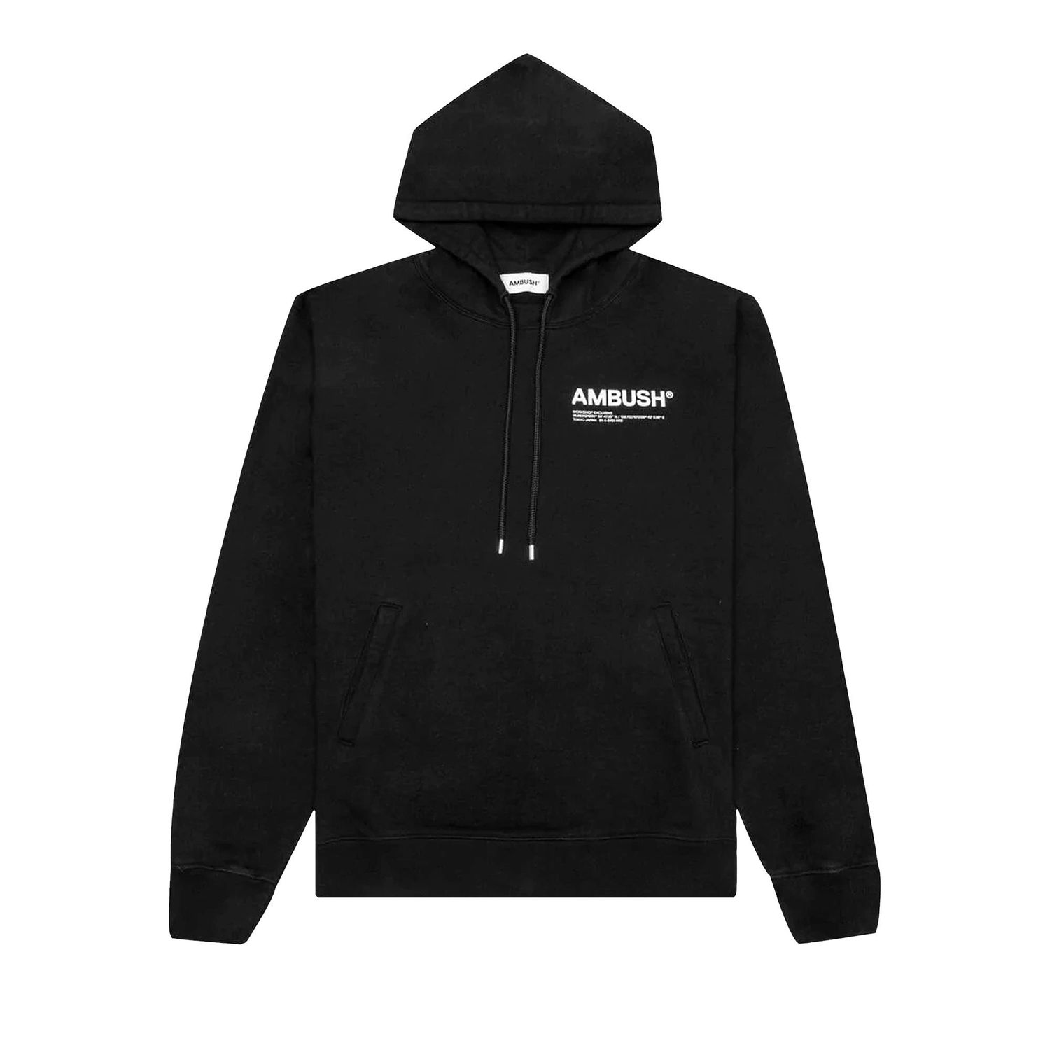 Pulover Ambush Workshop Hoodie Črna | BMBB012S22FLE001 1002, 1