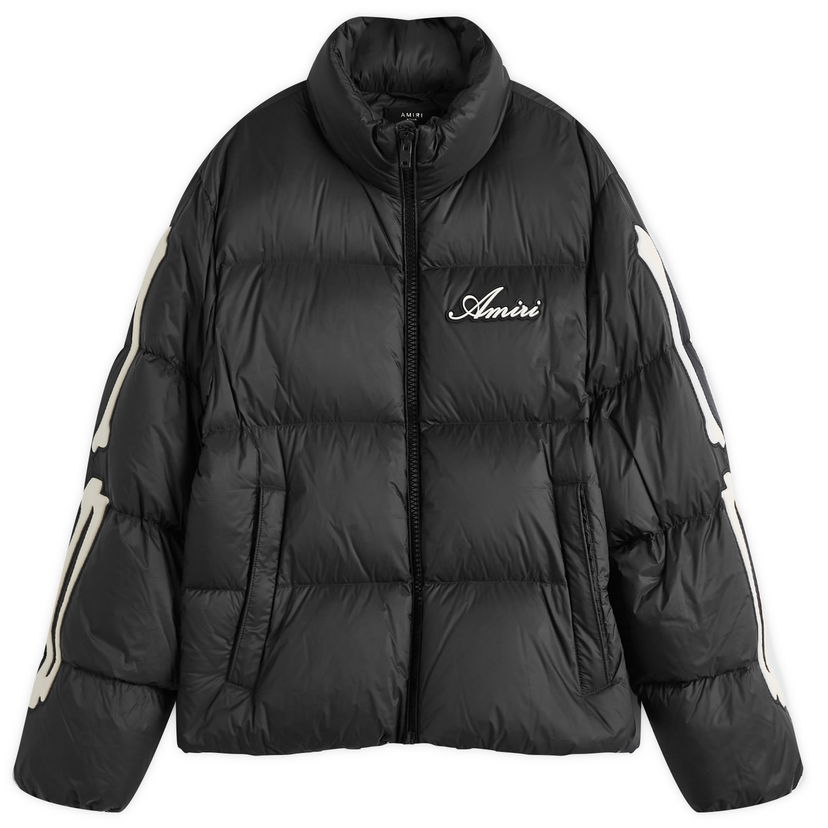 Puhovka AMIRI Black Bones Down Jacket Črna | AMOUDW1008-001