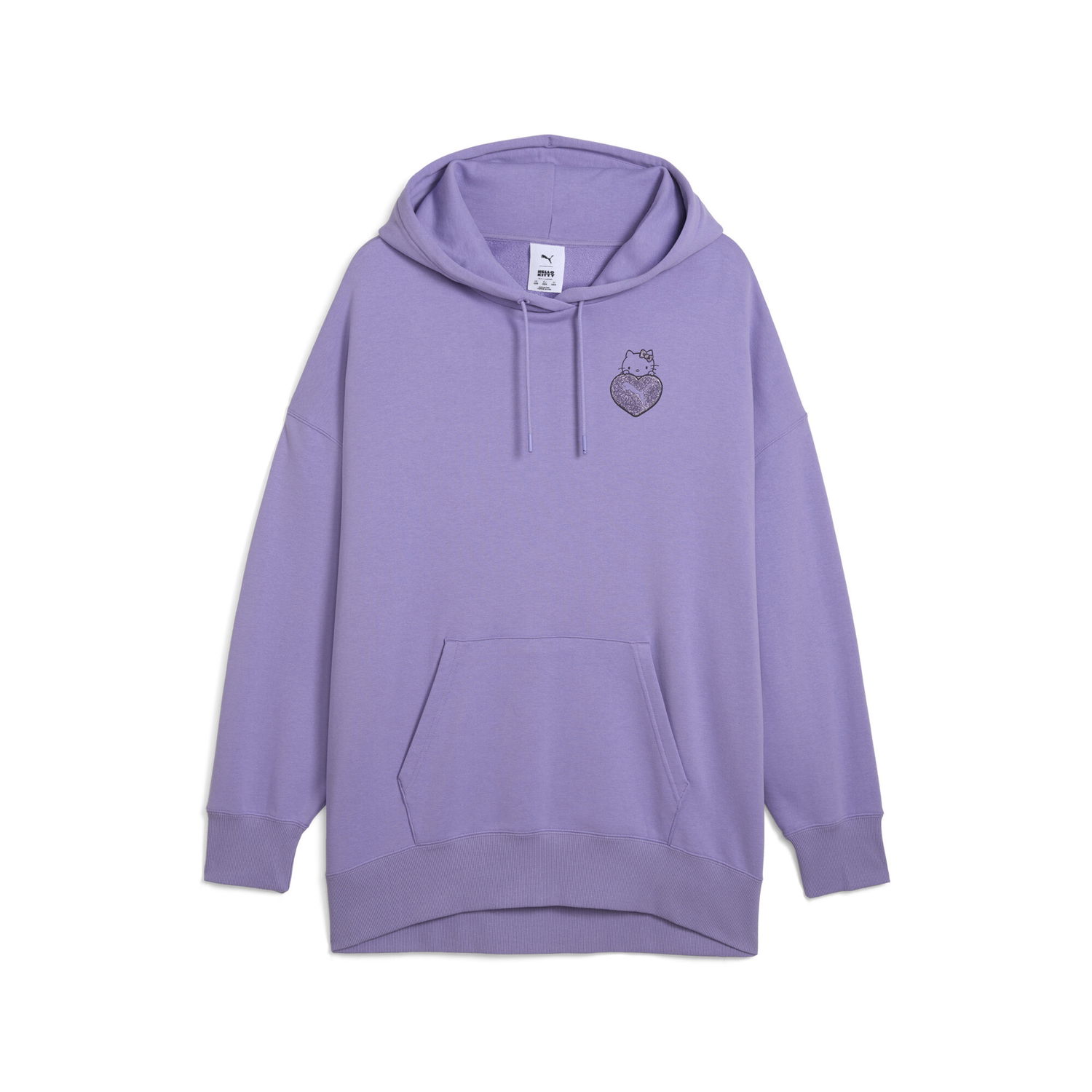 Pulover Puma PUMA x HELLO KITTY AND FRIENDS Oversized Hoodie Lila | 631614_29, 0