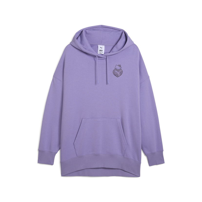 Pulover Puma PUMA x HELLO KITTY AND FRIENDS Oversized Hoodie Lila | 631614_29