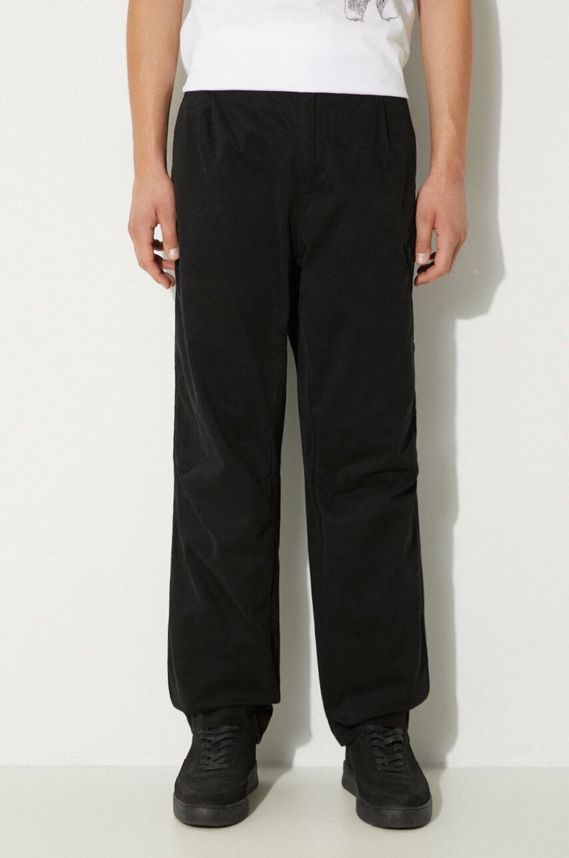 Hlače C.P. Company Loose Chino Pants Črna | 17CMPA110A005529G