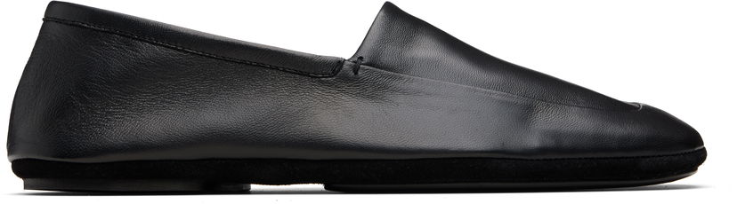 Superge in čevlji LEMAIRE Leather Indoor Slipper Loafers Črna | FO0231 LL0023