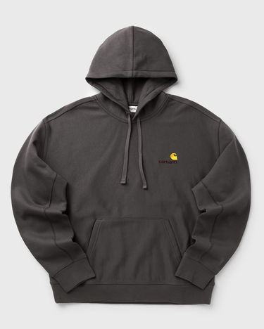 Pulover Carhartt WIP American Script Hooded Sweatshirt Siva | I028279-33C.XX, 1