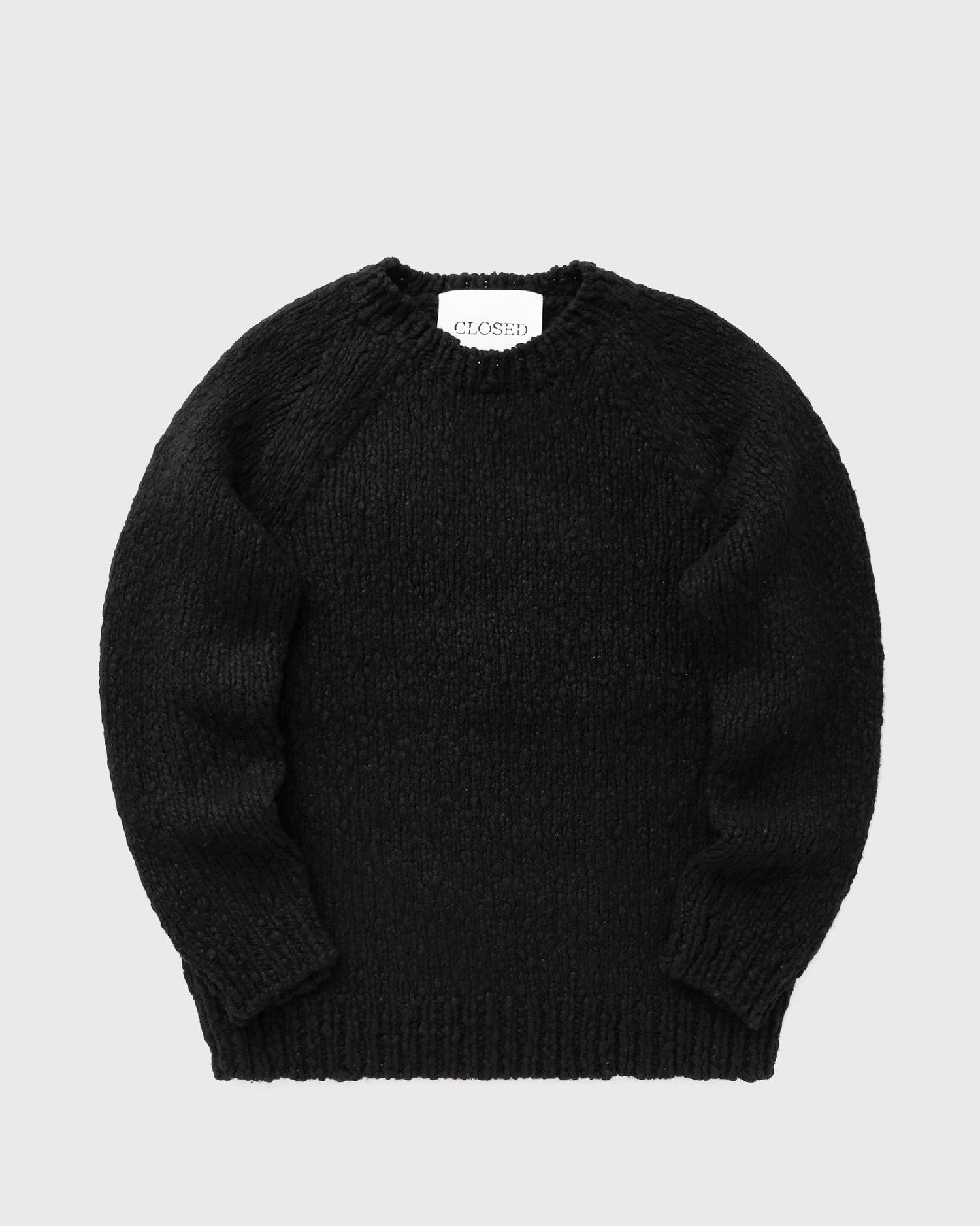 Pleteni pulover CLOSED Chunky Knit Crewneck Raglan Jumper Črna | C86804-94B-SI-100, 0