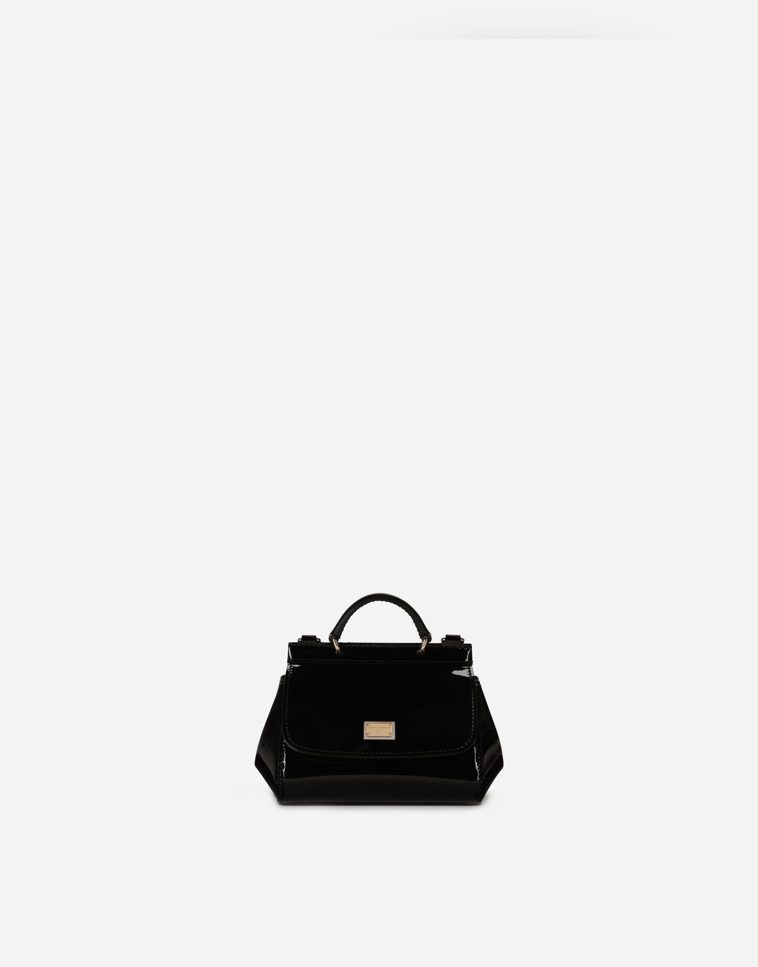 Torbica Dolce & Gabbana Dolce & Gabbana Mini Sicily Patent Leather Bag Črna | EB0003A106780999, 0