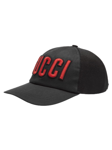 Kapa Gucci Logo Mesh Back Cap Črna | 701324-4HAOY-1060