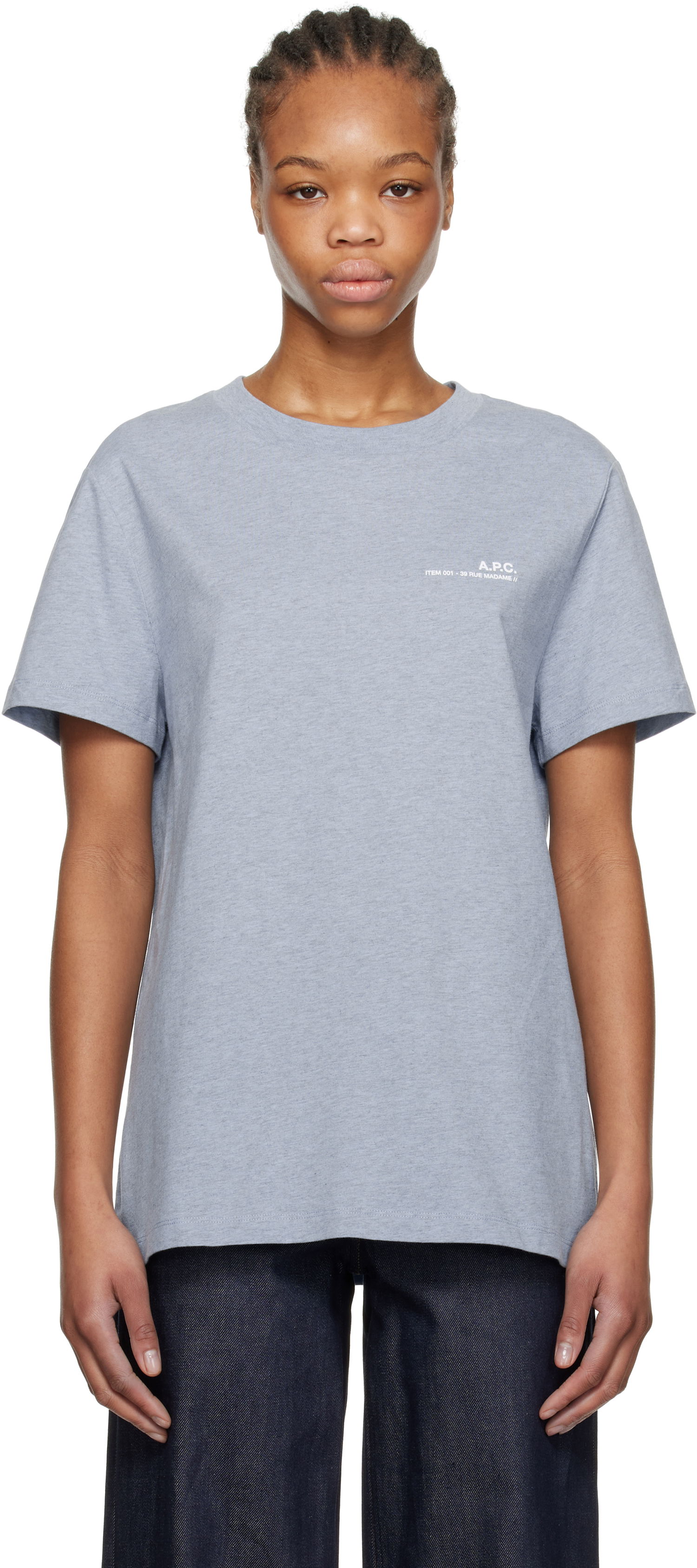 Majica A.P.C. A.P.C. Standard Item Overdye T-Shirt Modra | COHBO-M26421, 0