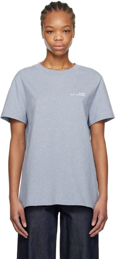 Majica A.P.C. A.P.C. Standard Item Overdye T-Shirt Modra | COHBO-M26421, 0
