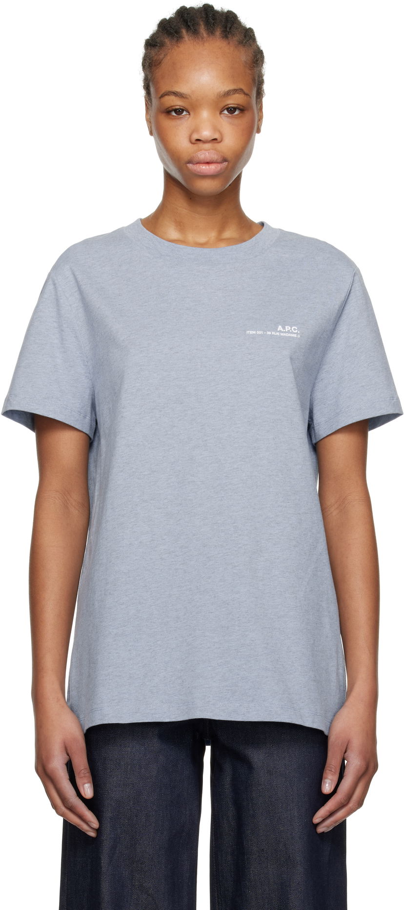 Majica A.P.C. A.P.C. Standard Item Overdye T-Shirt Modra | COHBO-M26421