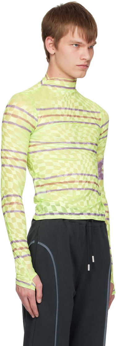 Majica Collina Strada Collina Strada Checkered Turtleneck Top Zelena | XX3221, 1
