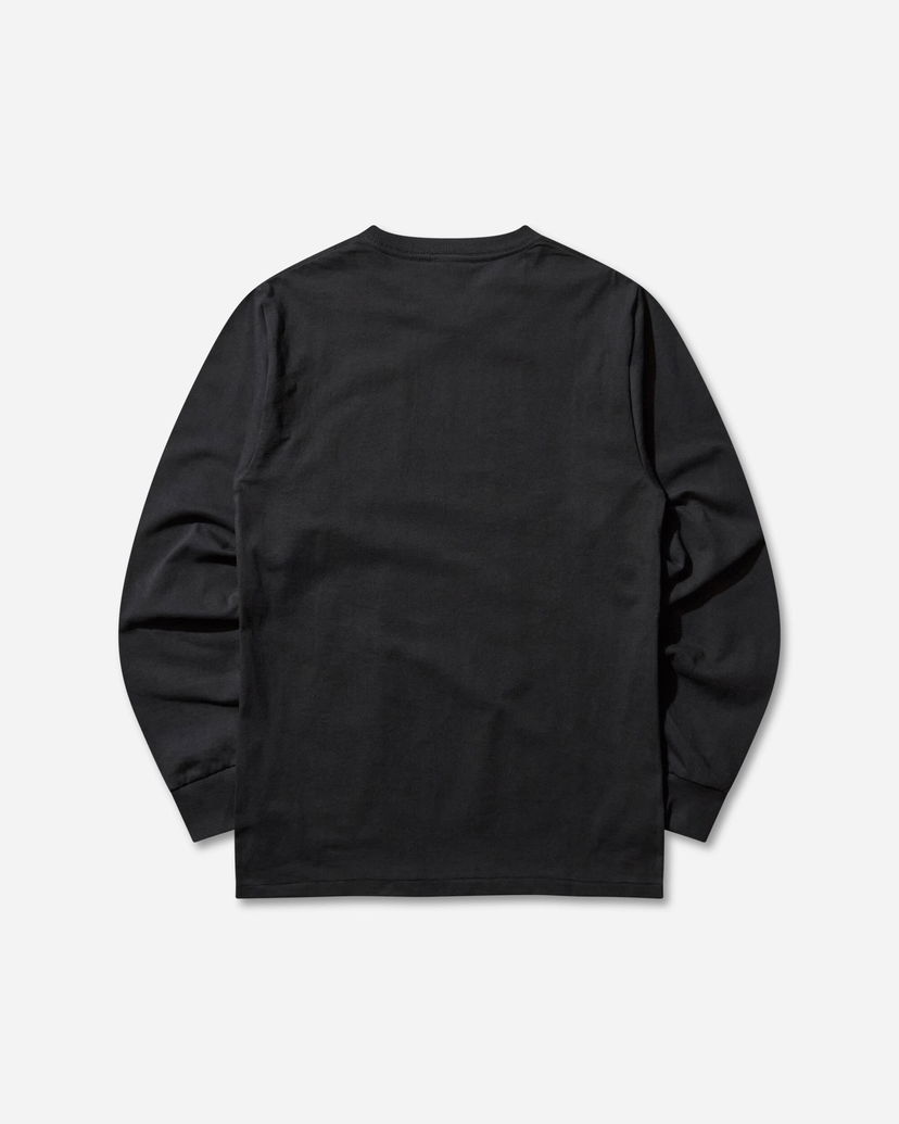 Majica BAPE College Longsleeve T-Shirt Črna | 1L80111001 BLACK