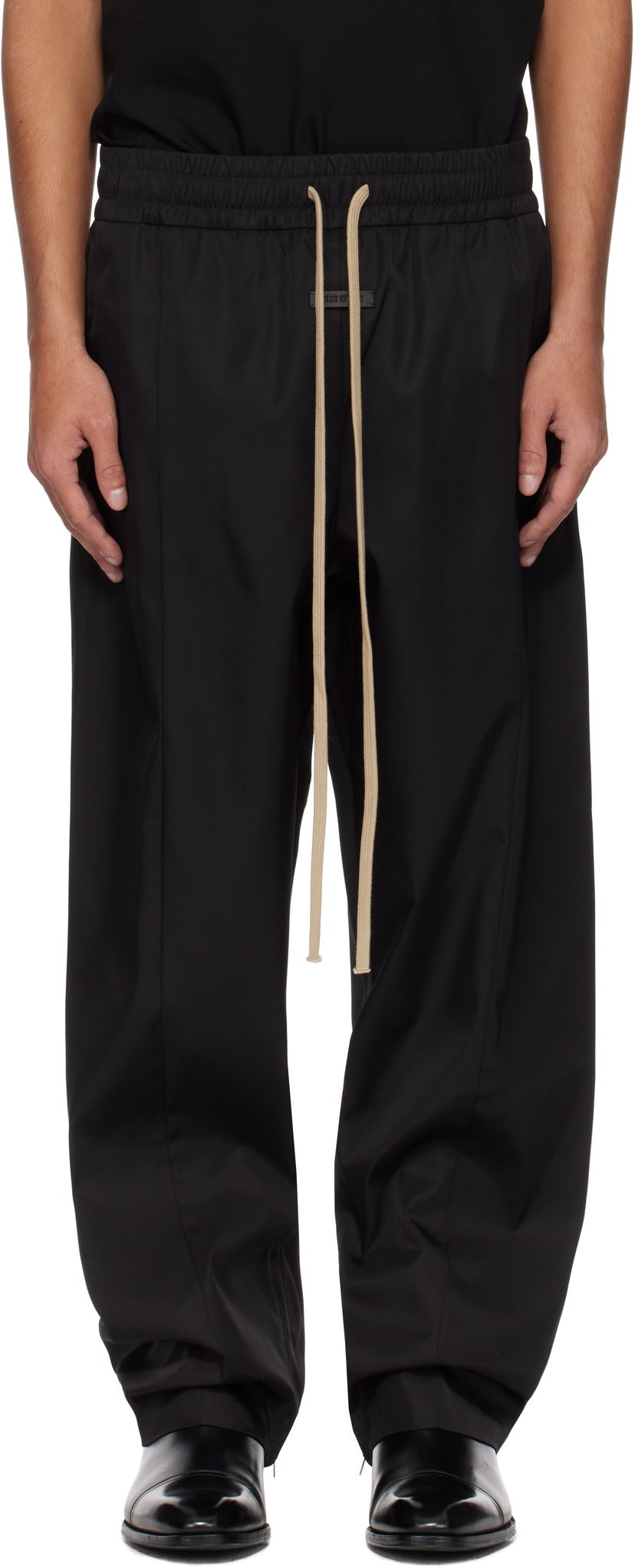 Trenirka Fear of God Fear of God Center Seam Track Pants Črna | FGE240-4041NYW