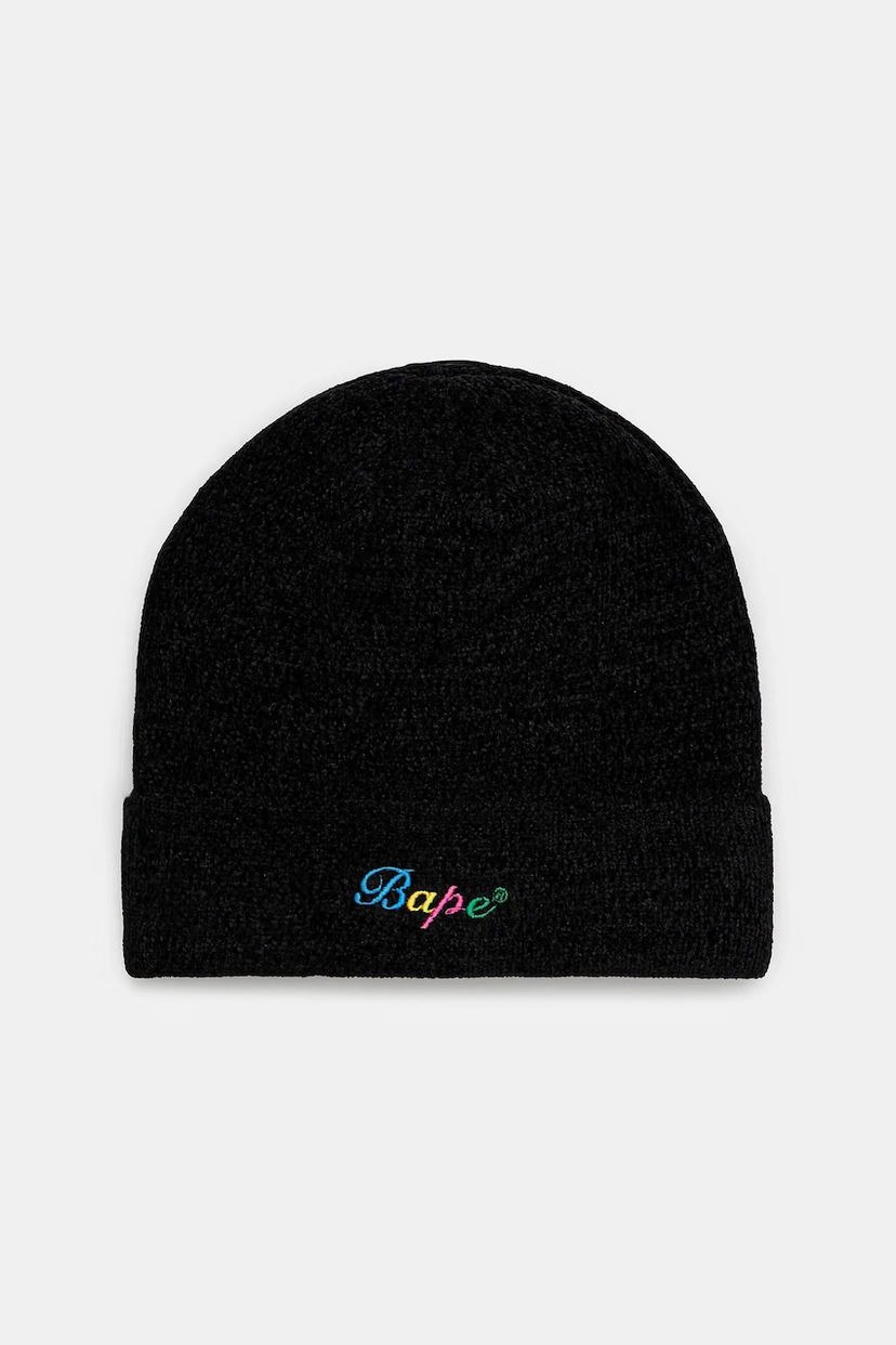 Beanie BAPE A Bathing Ape Knitted Beanie Črna | 1K80281002