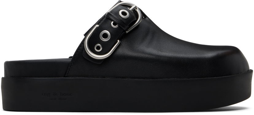 Oblačila rag & bone Rag & Bone Geo Platform Mules Črna | WFF24HF1003LE03