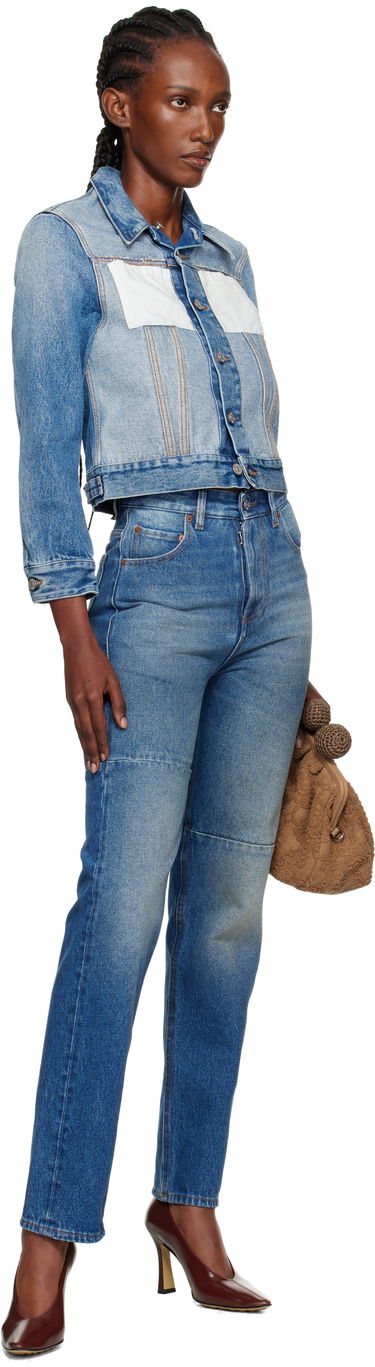 Jakna Maison Margiela MM6 Maison Margiela Reversed Denim Jacket Modra | S52AM0328 M30018, 3