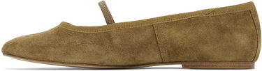 Superge in čevlji A.P.C. A.P.C. Swan Ballerina Flats Zelena | PXBTG-F53295, 2