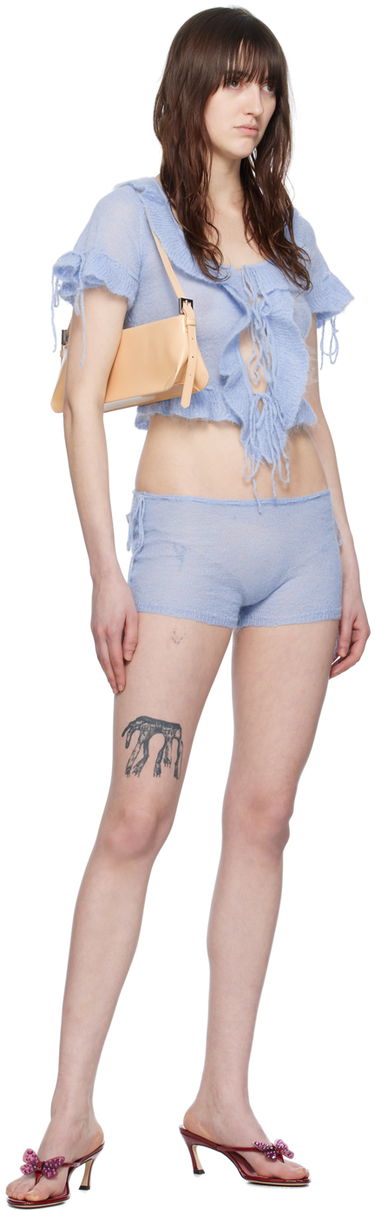 Kratke hlače GUIZIO Guizio Drawstring Shorts Modra | S24607S018, 3