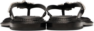 Superge in čevlji Simone Rocha Simone Rocha Embellished Flower Flip-Flops Črna | SLD54B 0740, 1