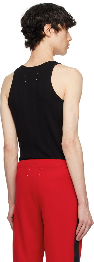 Majica brez rokavov Maison Margiela Maison Margiela Ribbed Tank Top Črna | S50NL0049 M20060, 2