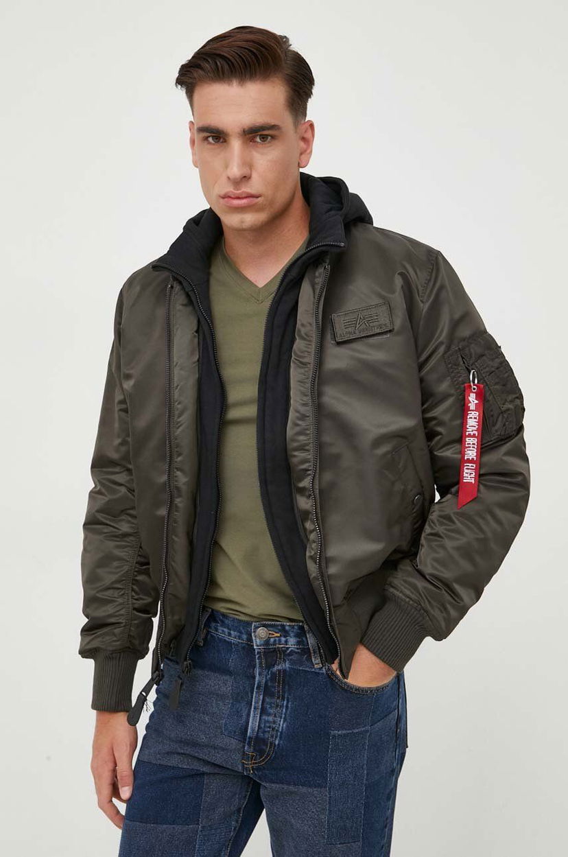 Bomber jakna Alpha Industries MA-1 D-Tec Bomber Jacket Zelena | 183110.413