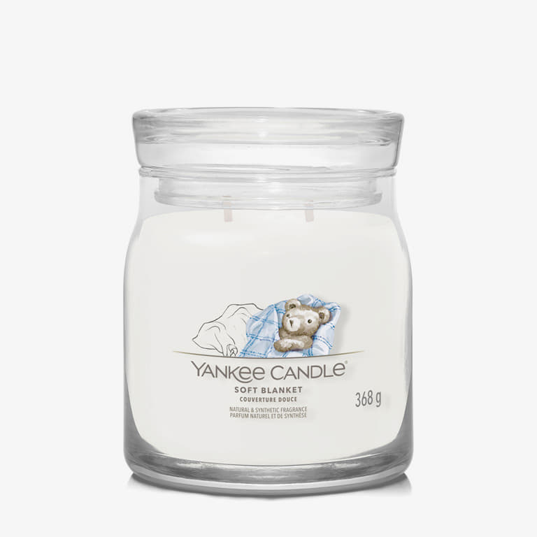 Sveče Yankee Candle Signature Medium Jar Candle Soft Blanket Bela | 40795, 0