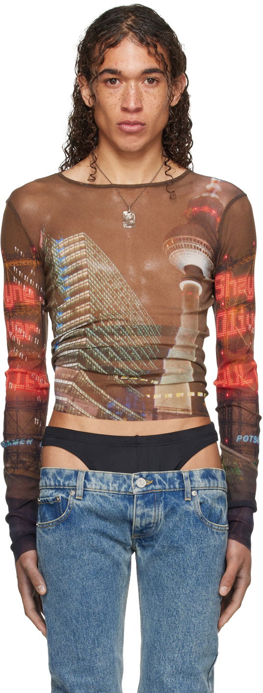 Majica brez rokavov Jean Paul Gaultier Gaultier Shayne Oliver Edition Long Sleeve Graphic T-Shirt Večbarvna | 24/27-U-TO192-T551-60405030