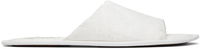The Row Frances Open Toe Jacquard Silk Slippers
