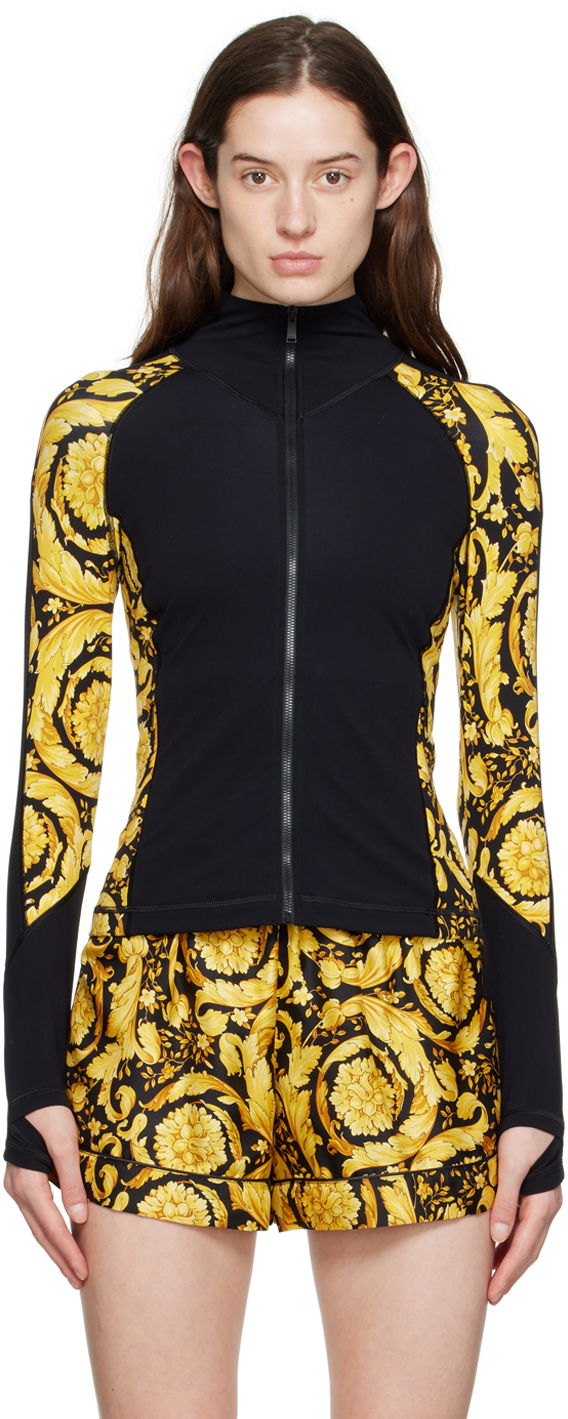 Jakna Versace Versace Barocco Sports Jacket Črna | 1008684_1A06656_5B010