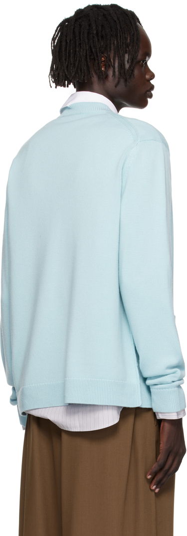 Pleteni pulover Acne Studios Acne Studios Crewneck Cardigan Modra | B60385-, 2