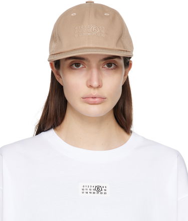 Kapa Maison Margiela MM6 Numeric Signature Cap Bež | SH0TC0002 S78611, 0