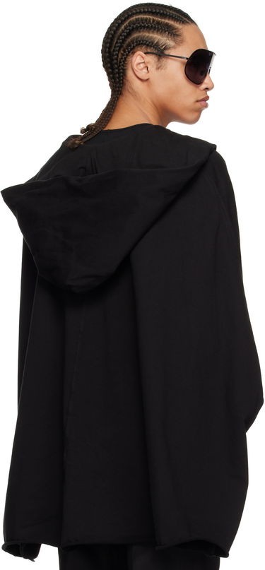 Pleteni pulover Rick Owens Rick Owens Kaftan Hoodie Črna | RR01E5505 RIG, 2