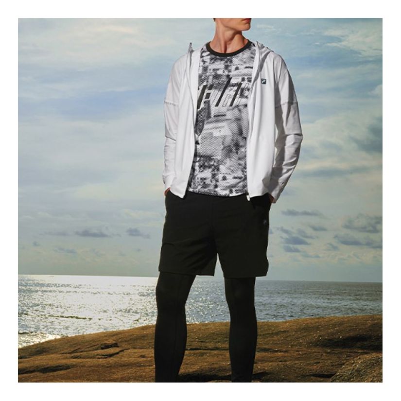 Vetrovka FILA Knit Running Jacket Bela | A11M021502F-WT, 0