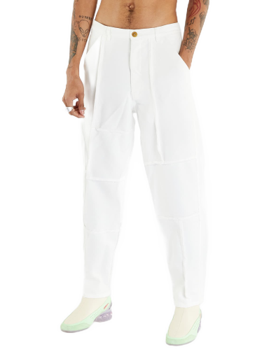 Hlače Comme des Garçons SHIRT Pants Bela | FK-P001 White