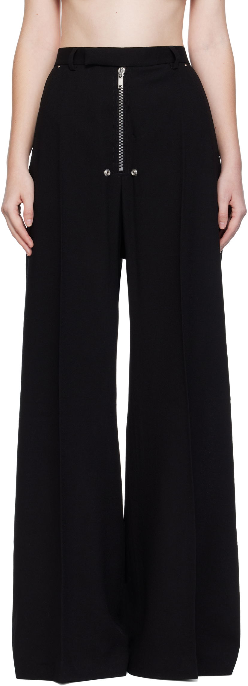 Hlače Rick Owens Rick Owens Concordians Tailored Wide Trousers Črna | RP02E4355 WA