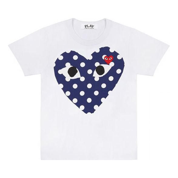 Majica Comme des Garçons PLAY Short Sleeve T-Shirt with Graphic Print Bela | AZT234