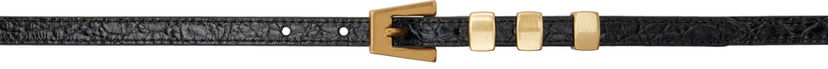 Pasovi BY FAR BY FAR Vic Circular Buckle Belt Črna | 21PFVICSBLCCE