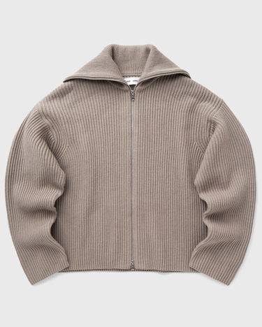 Pleteni pulover Samsoe Samsoe Samsøe & Samsøe Nova Zip Cardigan, Size M Bež | F22300067-STRING, 0