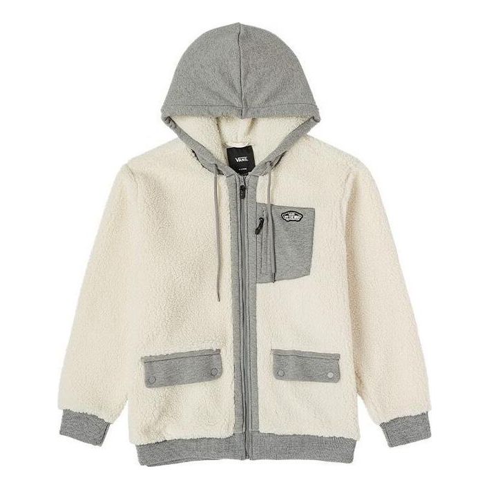 Pulover Vans Comfy Pack Fleece Hoodie Jacket Bež | VN000FBX3KS