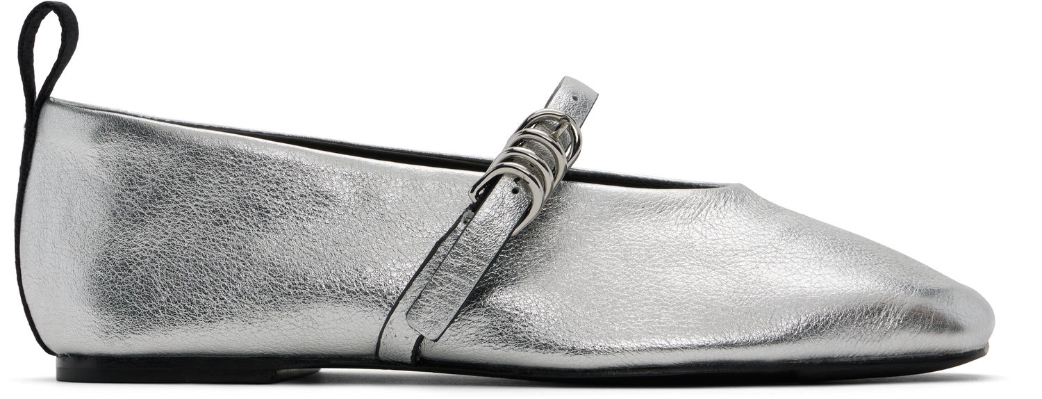 Obleke rag & bone rag & bone Spire Mary Jane Ballerina Flats Kovinski | WFF24SF001TR1, 0