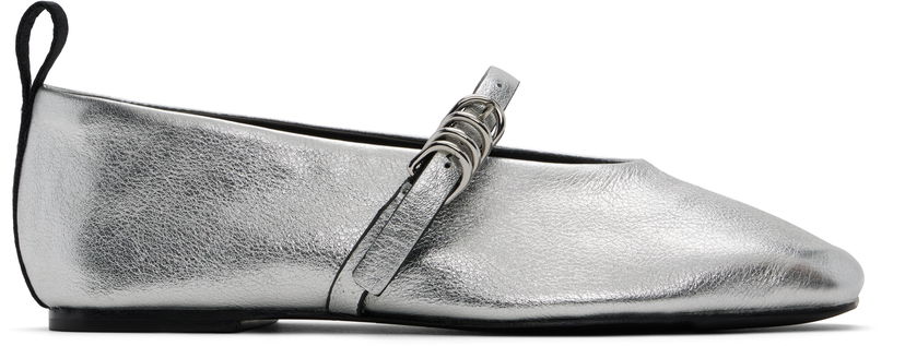Obleke rag & bone rag & bone Spire Mary Jane Ballerina Flats Kovinski | WFF24SF001TR1