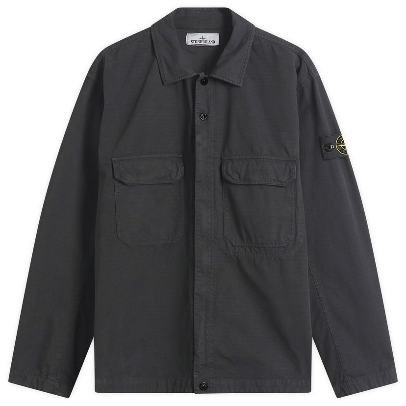 Jakna Stone Island Ripstop Zip Shirt Jacket Siva | K2S151200009-V0029