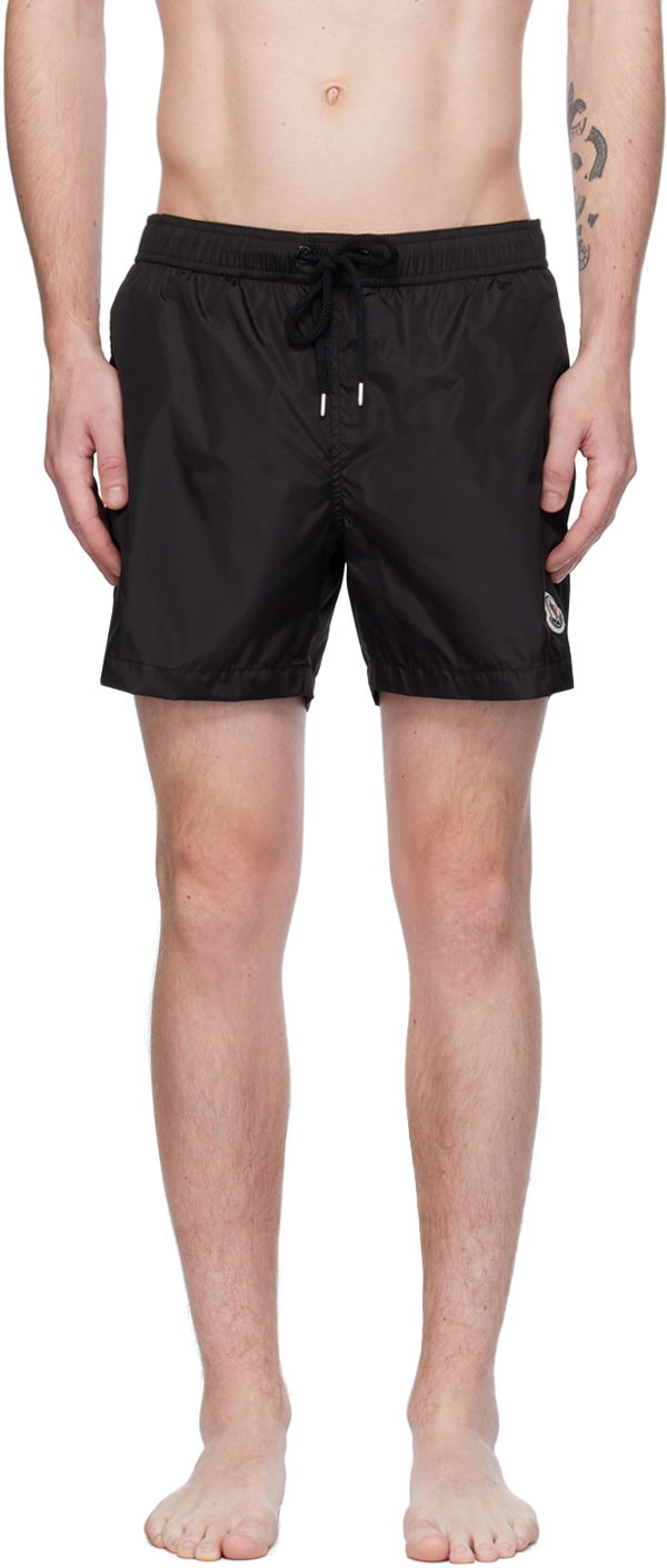 Kopalke Moncler Patch Swim Shorts Črna | J10912C0000453326