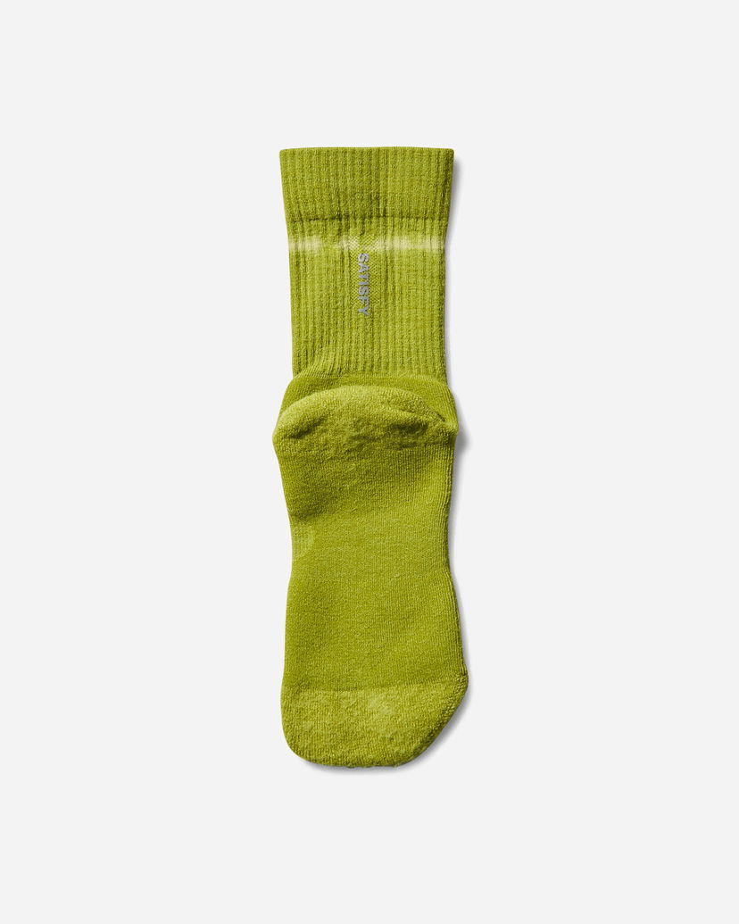 Nogavice Satisfy Merino Nylon Tie Dye Tube Socks Zelena | 32002 TDGG