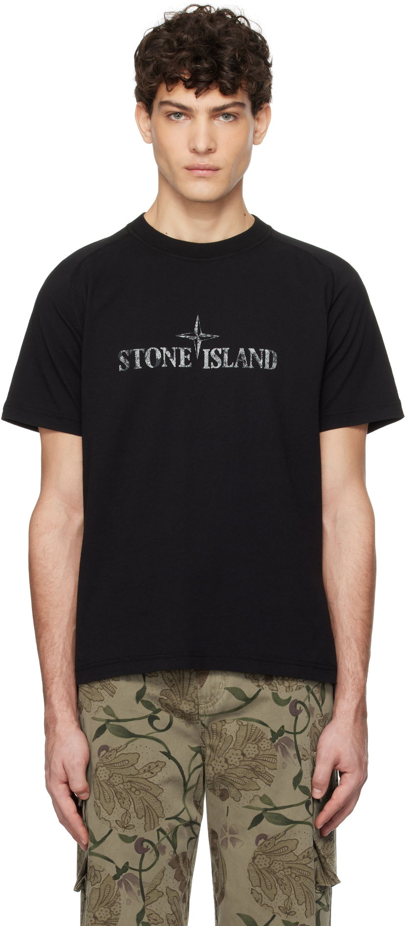 Majica Stone Island Organic Cotton Jersey T-Shirt Črna | K1S15 2100020 S0081