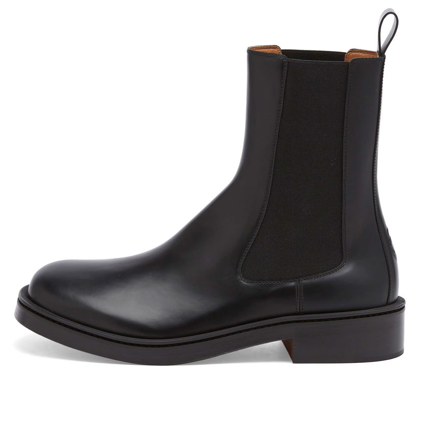 Superge in čevlji Alexander McQueen Leather Boot Črna | 809946-WIACN-1000