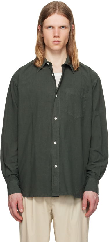 Srajce NORSE PROJECTS Norse Projects Mo Cotton Tencel Shirt Zelena | N40-0822, 0