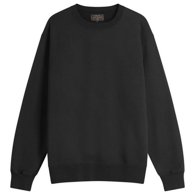 Pulover BEAMS Men's Crewneck Sweatshirt, Size Large Črna | 3813-0191-103-19